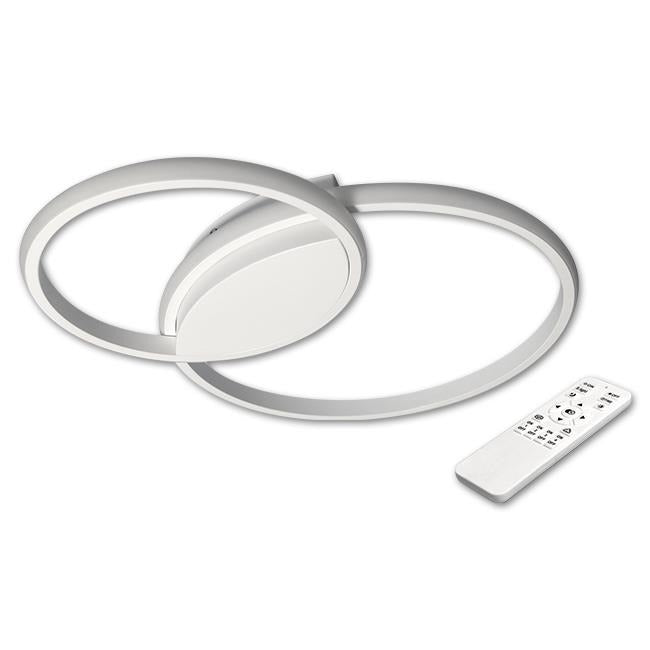 LED design plafondlamp - 60W - CCT - Met afstandsbediening - Wit LED design plafondlamp - 60W - CCT - Met afstandsbediening - Wit